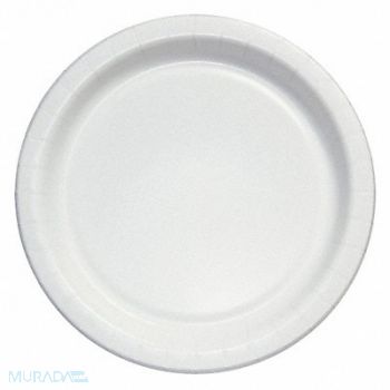 ABILITY ONE Disposable Paper Plate 6in White PK1000, 31UF62
