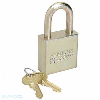 ABILITY ONE Keyed Padlock Gold, 31UF64