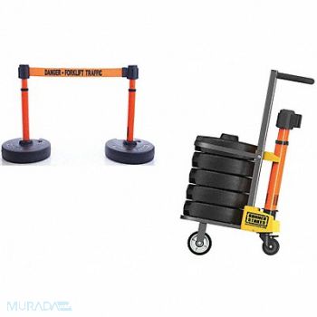 BANNER STAKES PLUS Barricade Orange Forklift Traffic, 31XF88