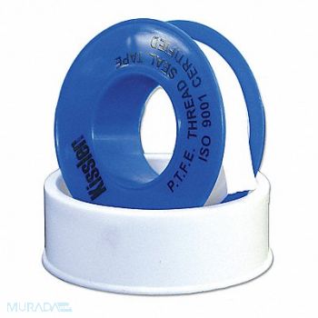 KISSLER Thread Sealant Tape 1/2 in W 520 in L, 31XH96