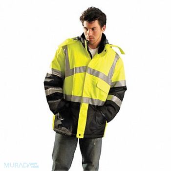 OCCUNOMIX Jacket Insulated XL Yellow 35inL, 31XK48