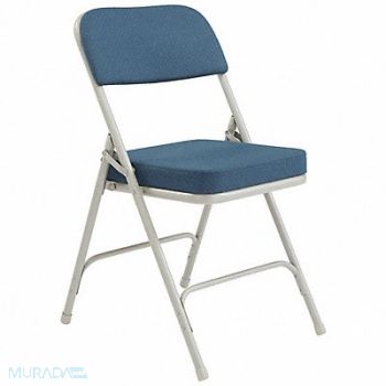 NATIONAL PUBLIC SEATING Folding Chair Fabric 32in H Gray PK2, 38XR20