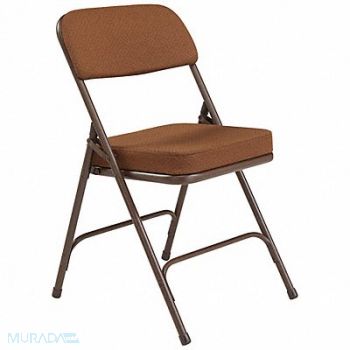 NATIONAL PUBLIC SEATING Folding Chair Fabric 32in H Brown PK2, 38XR25