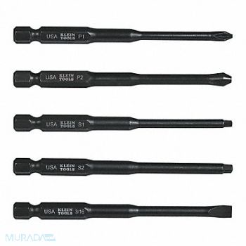 KLEIN TOOLS Power Driver Bits Assorted 3-1/2, 806YZ6