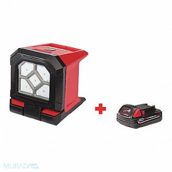 MILWAUKEE Cordless Work Light Battery Incl 3.24 lb, 326UT2