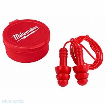 MILWAUKEE Corded Ear Plug Pairs Reusable PK3, 327WU7