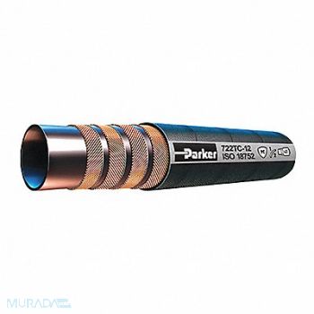 PARKER Hydraulic Hose 1/2 I.D. 150 ft L Black, 55WF30