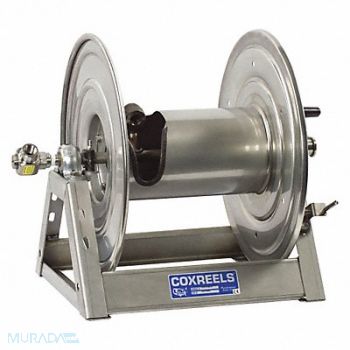 COXREELS Hand Crank Hose Reel 200 ft 1/2 ID SS, 29PP82