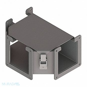 HOFFMAN Tee Fitting Wireway Steel 4in.Hx4in.L, 32FL87