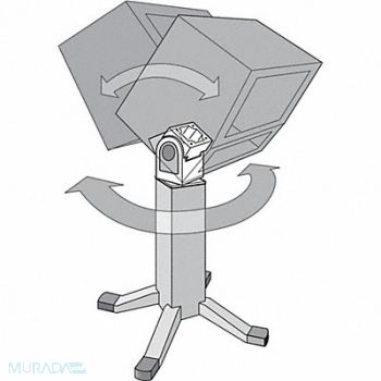 HOFFMAN Pedestal Swivel Tilt 5.81inHx4inLx4inW, 32FR01