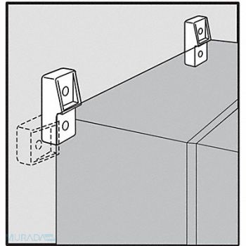 HOFFMAN Foot Kit Mounting Fiberglass, 32FT89