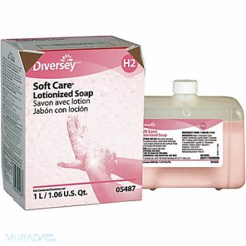 SOFT CARE Liquid Hand Soap 1000mL Floral PK12, 32GN34