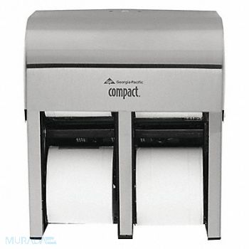 GEORGIA-PACIFIC Toilet Paper Dispenser (4) Rolls SS, 32GV89