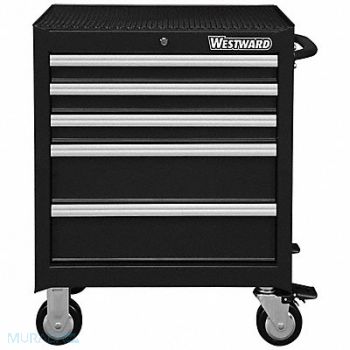 WESTWARD Rolling Tool Cabinet Black Heavy Duty, 32H895