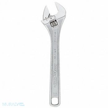 CHANNELLOCK Adj. Wrench Steel Chrome Vanadium 12, 32H933