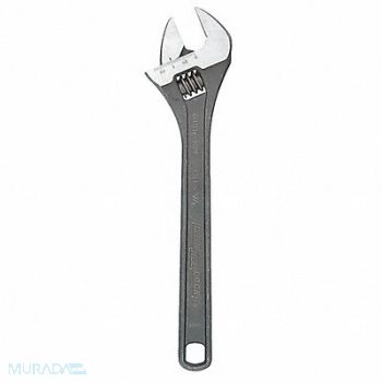 CHANNELLOCK Adj. Wrench Steel Black Phosphate 15, 32H942