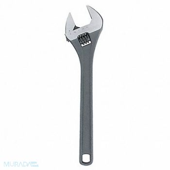 CHANNELLOCK Adj. Wrench Steel Black Phosphate 18, 32H943