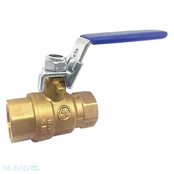 GRAINGER APPROVED Brass Ball Valve Inline FNPT 1 in, 32H973