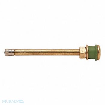 HALTEC Tire Valve Stdrd Bore 4-3/8in Brass PK10, 32HF05