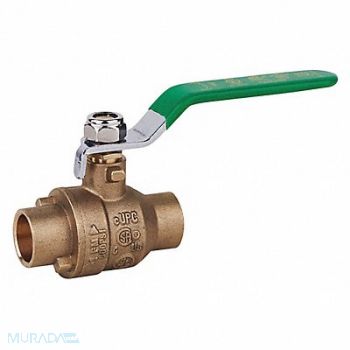 GRAINGER APPROVED Ball Valve Low-Lead Brass 2 in C x C, 32J014