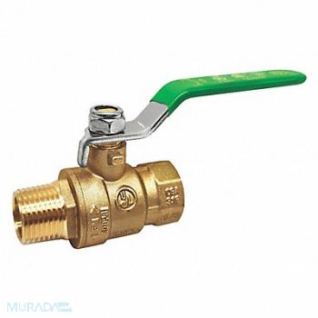 GRAINGER APPROVED Ball Valve Low-Lead Brass 2 in (MxF)NPT, 32J020
