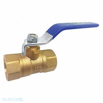 GRAINGER APPROVED Brass Ball Valve Inline FNPT 3/4 in, 32J030