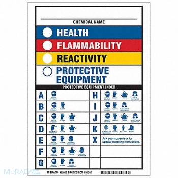 BRADY NFPA Sign 10in. H x 7in. W Polyester, 32MD50