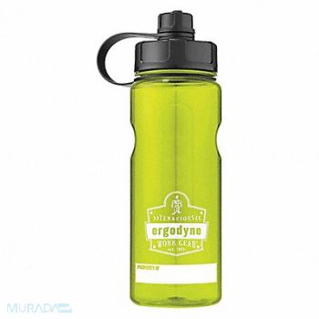 CHILL-ITS BY ERGODYNE Water Bottle 34 oz Green BPA Free, 32NA98