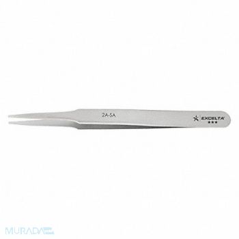 EXCELTA Tweezer Flat 4-3/4 in L SS 1/16 in Tip, 32NE82