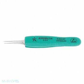 EXCELTA Tweezer Very Fine 4-3/4 in L SS, 32NE89
