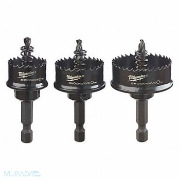 MILWAUKEE Hole Saw Kit Saw Range 7/8 to 1 3/8, 32PK28