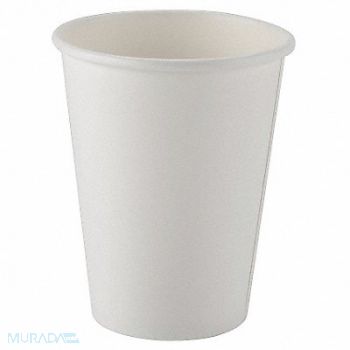 ABILITY ONE Disposable Hot Cup 12 oz WH Paper PK1000, 32TL70