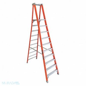 LOUISVILLE Platform Stepladder 9 ft 6 FGL 300 lb., 32TM14