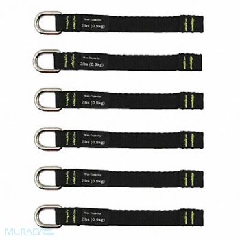 ERGODYNE Web Tool Tail D-Ring PK6, 32TN16