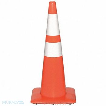 TAPCO Traffic Cone 28 In Orange White Collars, 32WC80