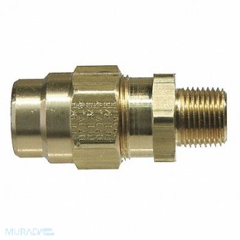 TRAMEC SLOAN Hose Connector 225psi 1/2Pipe Brass, 32WG14