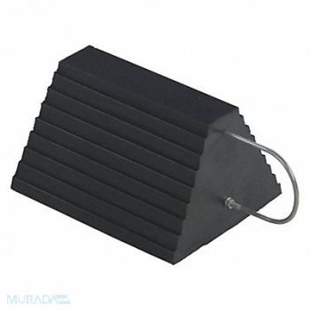VESTIL Molded Rubber Wheel Chock With U Handle, 32Y137