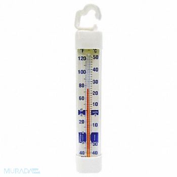 COOPER ATKINS Thermometer Glass Tube Refrig/Freezer, 3LRC8