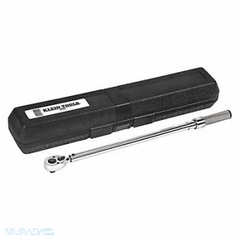 KLEIN TOOLS Torque Wrench Ratchet Square Drive 1/2, 335C96