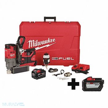 MILWAUKEE Magnetic Drill Kit 690 RPM 3 Batteries, 338AN4