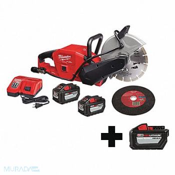 MILWAUKEE Circular Saw Kit Cordless 18VDC 12.0Ah, 338AP2