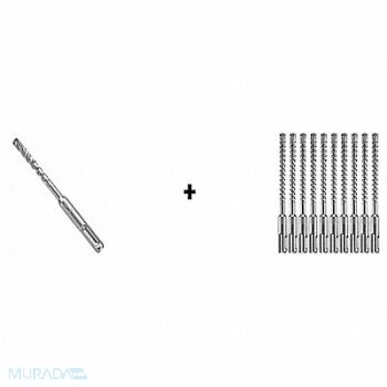 BOSCH Hammer Drill Bit SDS Plus 1/4 x 2 PK25, 339YT2