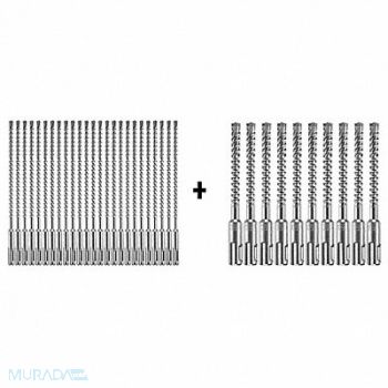 BOSCH Hammer Drill Bit SDS Plus 1/4 x 6 PK25, 339YT5