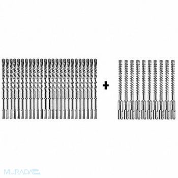 BOSCH Hammer Drill Bit SDS Plus 1/2 x 4 PK25, 339YT8