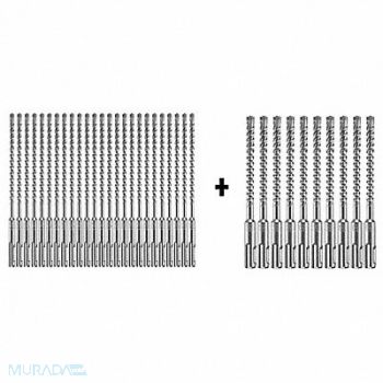 BOSCH Hammer Drill Bit SDS Plus 1/4 x4 PK25, 339YU2