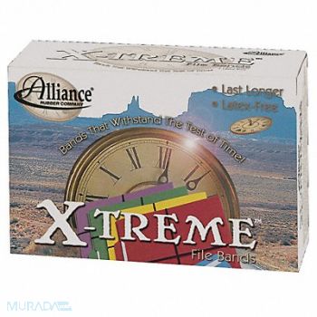 ALLIANCE Rubber Band 7 in Black PK200, 33F197