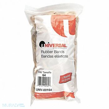 UNIVERSAL Rubber Band 5 in Size 105 Beige PK55, 33F196