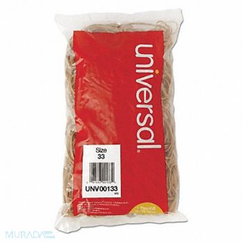UNIVERSAL Rubber Band 3-1/2 in Sz 33 Beige PK640, 33F204