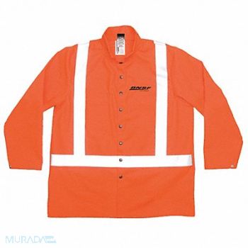 GUARD LINE Banwear/Lthr Jacket 36 Ornge Rflctv 3XL, 33GV31