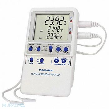 TRACEABLE Digital Therm Excursion-Trac Datalog, 33HP67